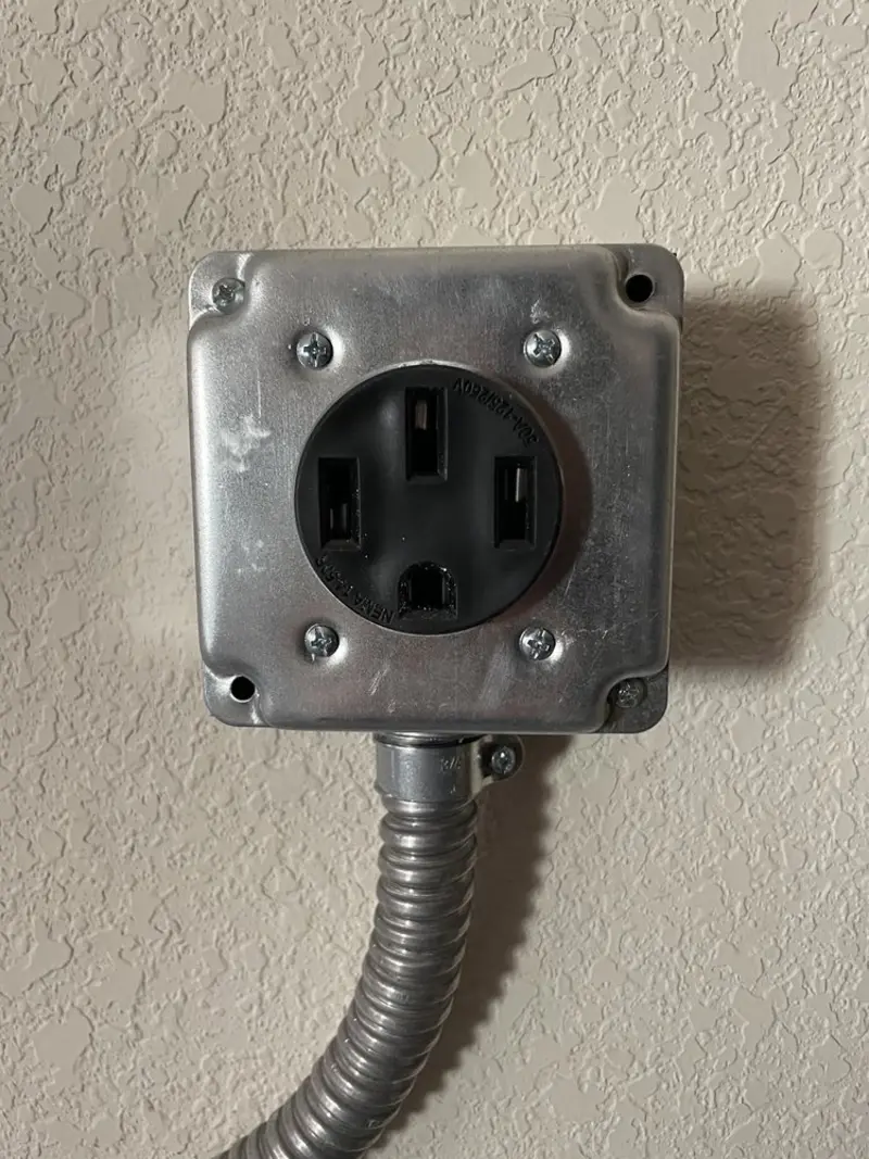 NEMA 14-50 outlet installed for Smart Home Electrical in Eastlake